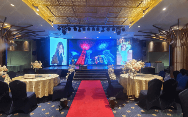 Màn hình LED P3 trong nhà sự kiện tiệc cưới