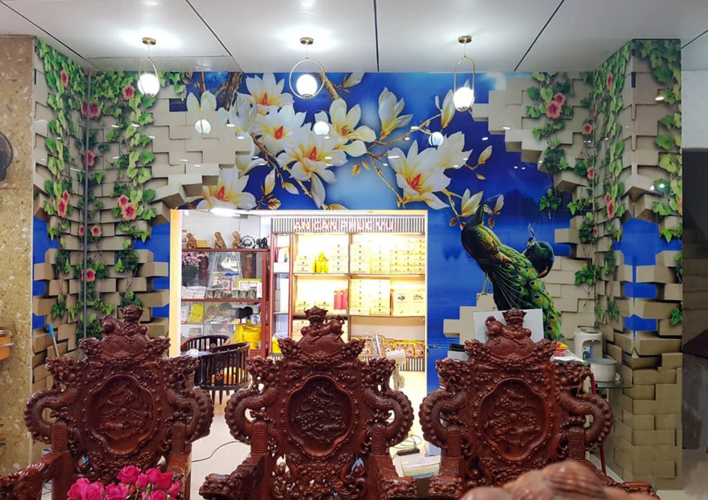 Tranh mica in uv dán tường